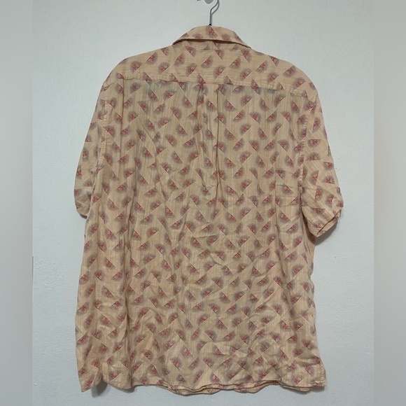 ROWM set of 2 men's XXL short sleeve novelty print button down shirts EUC - Picture 3 of 11